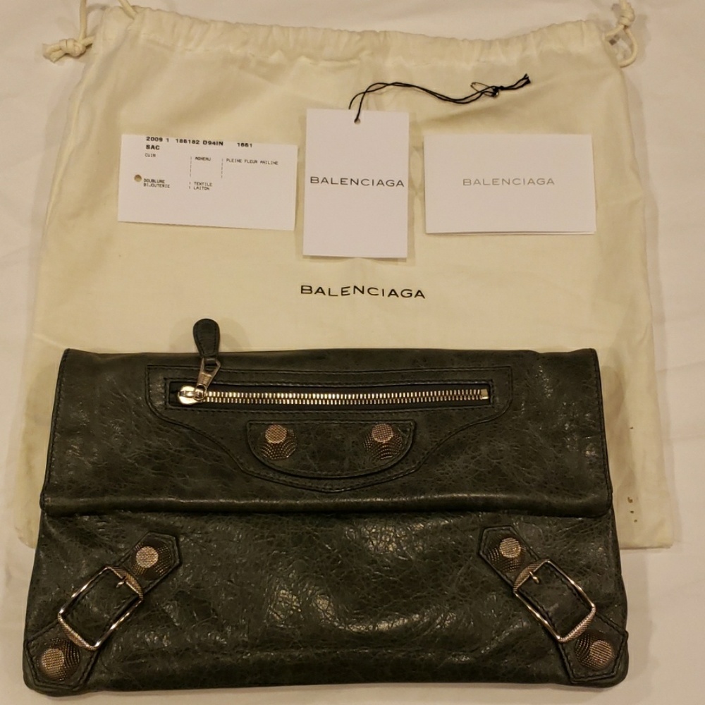 Authentic Balenciaga envelope Antracite